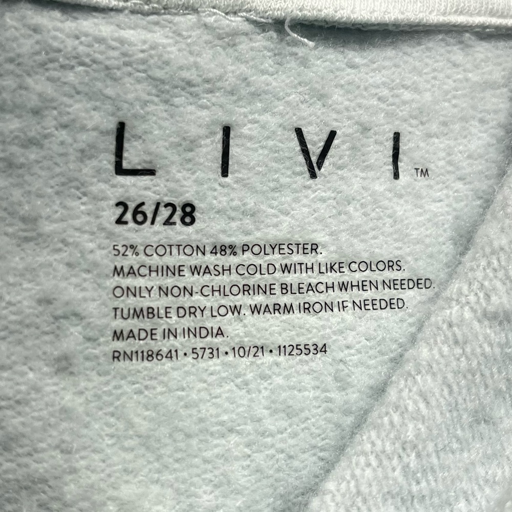 LIVI Lane Bryant Casual Tie Dye Hooded Sweatshirt Dress Terry Active - Picture 3 of 5